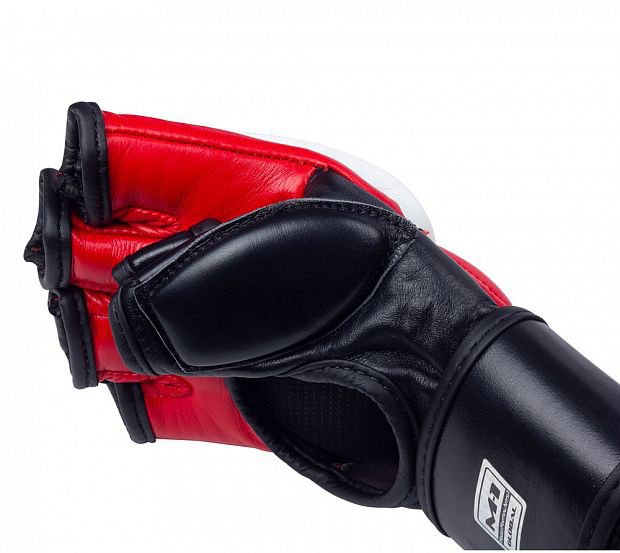 Перчатки для смешанных единоборств Clinch M1 Global Gloves C622бело-красно-черные