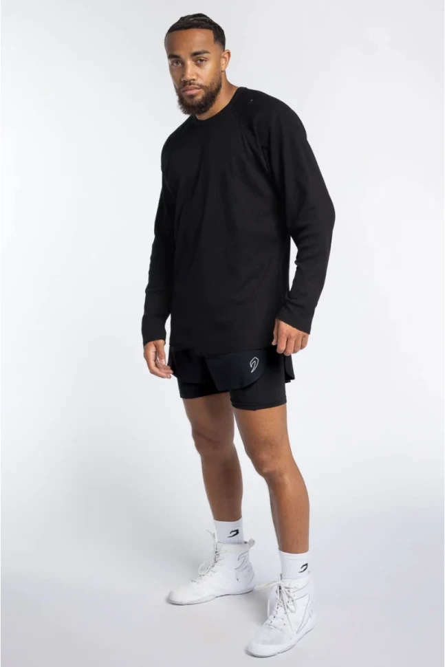 Лонгслив Boxraw Tunero Raw Edge Crew BXRW-RECR-Black