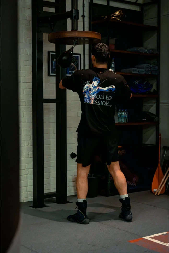 Футболка Boxraw Bivol x BOXRAW Art Of Controlled Aggression Oversized BIVOL-GRTS-B-Black
