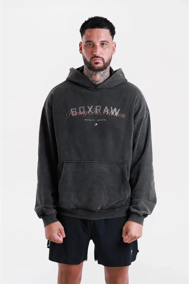 Худи BoxRaw Poetry In Motion Oversized BXRW-U-PIMOH-Black