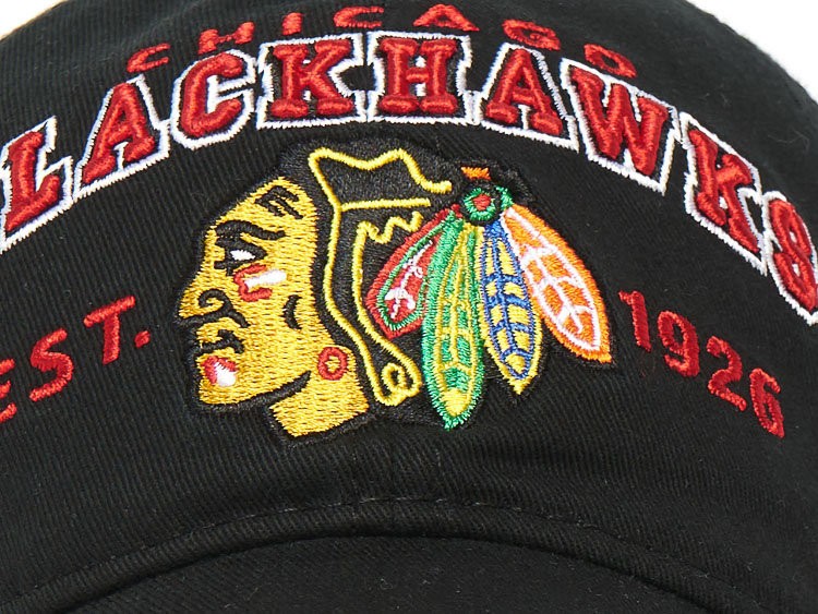 Бейсболка ATRIBUTIKA & CLUB Chicago Blackhawks, черн. 31065