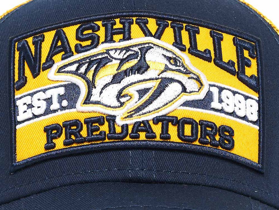 Бейсболка ATRIBUTIKA & CLUB Nashville Predators, желто-синий 28153