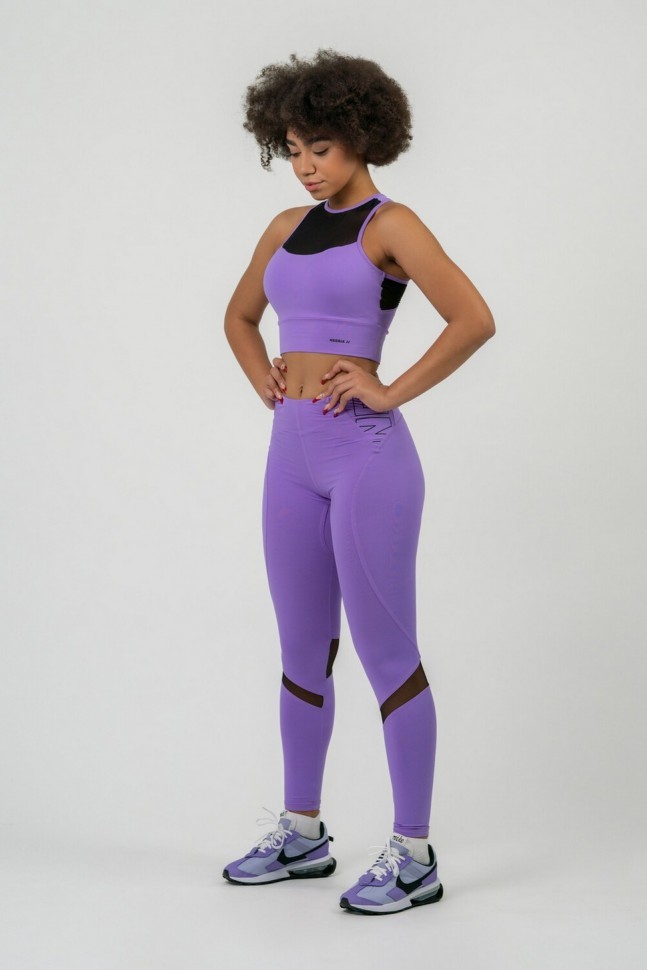 Лосины Nebbia 443 fit activewear high-waist leggings Lila