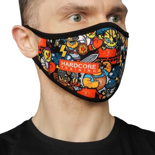 Неопреновая маска Hardcore Training Doodles Color 2.0 hctfig047