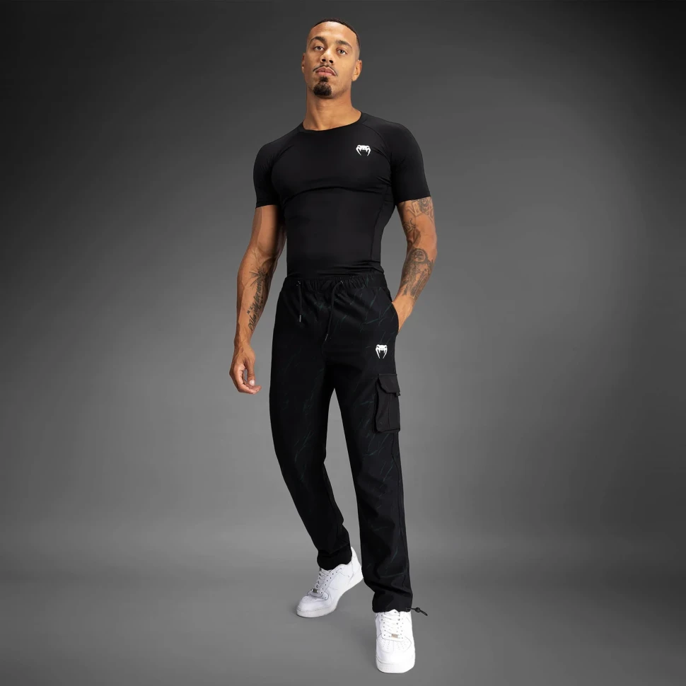 Брюки спортивные Venum Trooper Men's Tracksuit Pants - Black/Forest Green Ven05358-102