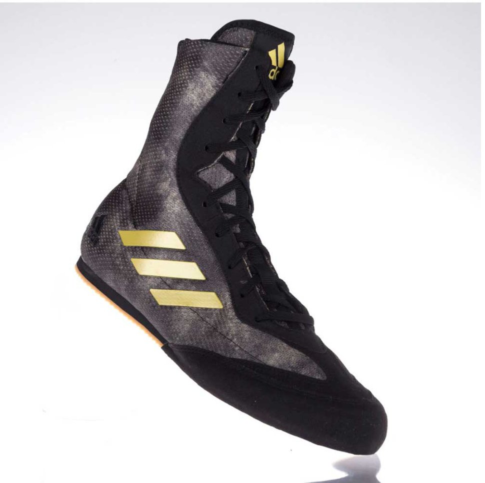Боксерки Adidas Box Hog Plus серо-желтые DA9897