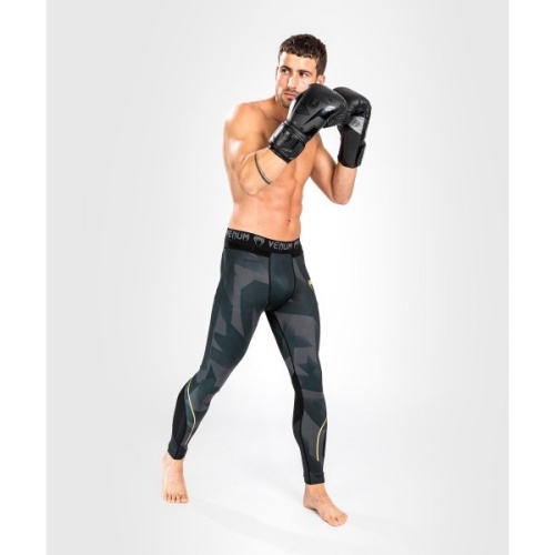 Компрессионные штаны Venum Razor Black/Gold 05667