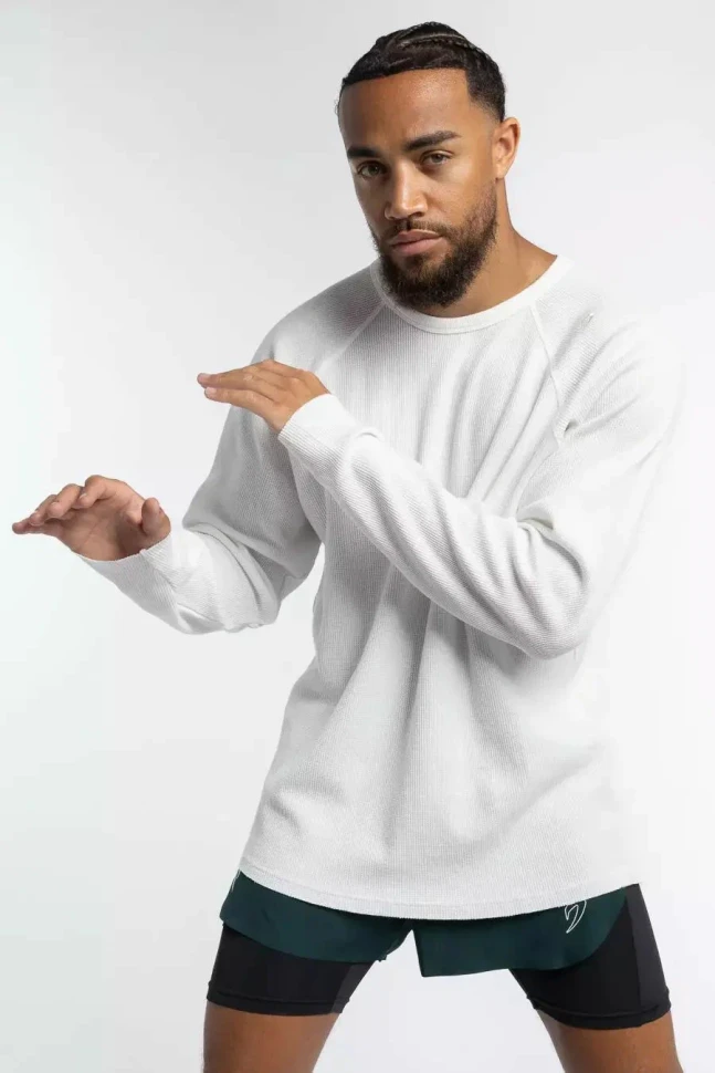 Лонгслив Boxraw Tunero Raw Edge Crew BXRW-RECR-White