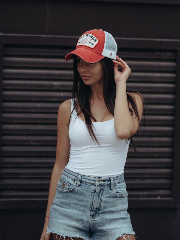 Бейсболка ATRIBUTIKA&CLUB Detroit Red Wings, красн.-бел. 31146