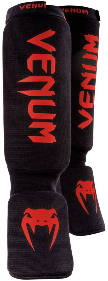 Щитки Venum Kontact Black/Red 01287