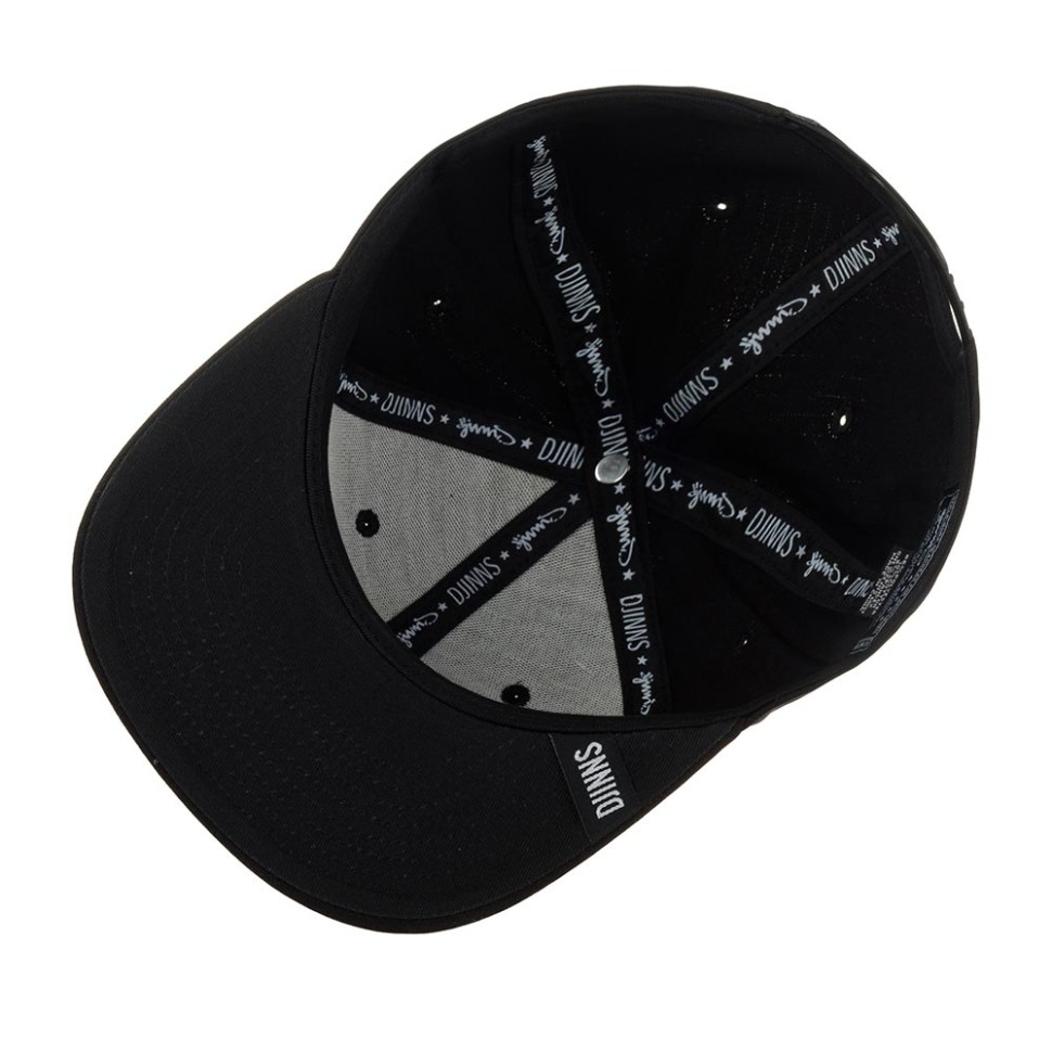Бейсболка DJINNS 6P SB Fine Herringbone (черный) (ONE) 50-165-09-00