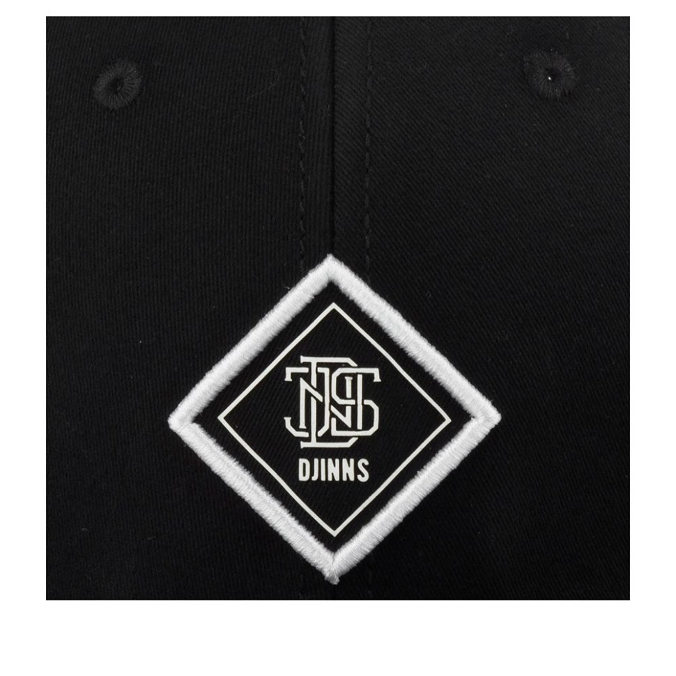 Бейсболка DJINNS 6P TrueFit 2.0 Cap Brushed Twill (черный) 50-180-09-00