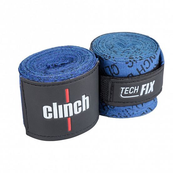 Бинты эластичные Clinch Boxing Crepe Bandage Tech Fix синие C140 (длина 3.5 м)