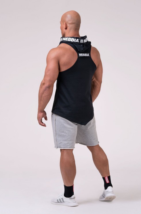 Майка Nebbia c капюшоном Hooded Singlet 173 black