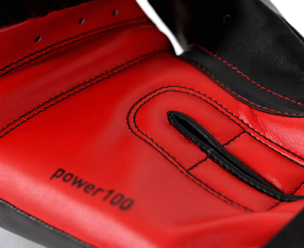 Перчатки боксерские Adidas Power 100 черно-красные adiPBG100