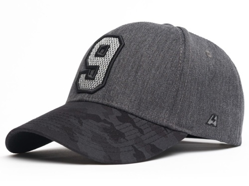 Бейсболка ATRIBUTIKA&CLUB КХЛ №9, черн.-сер. 207303 (55-58)