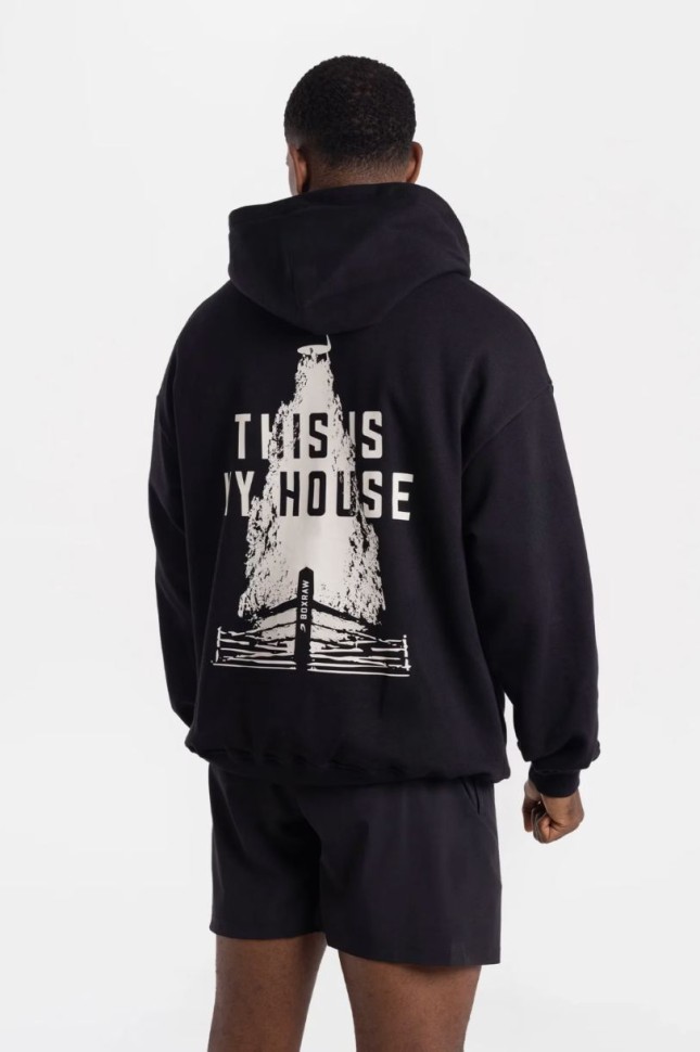 Худи BoxRaw This Is My House Oversized BXRW-U-TIMHOH Black