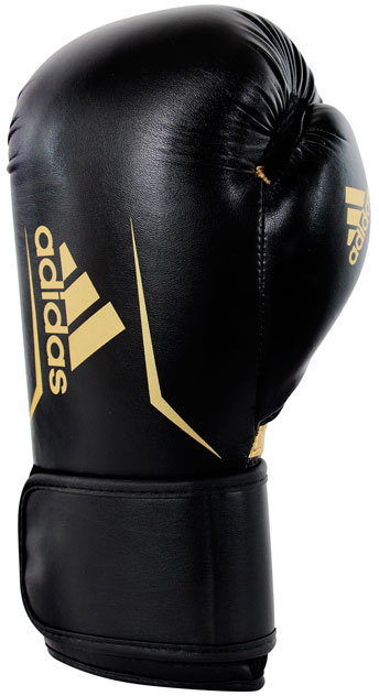 Перчатки боксерские Adidas Speed 100 черно-золотые adiSBG100ЧЗ