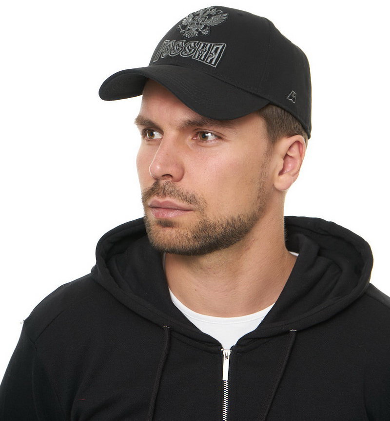 Бейсболка ATRIBUTIKA & CLUB Россия, черн. 101587