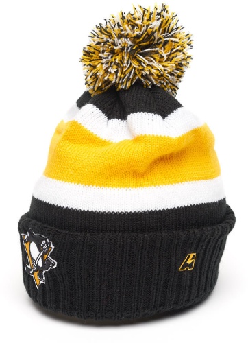 Шапка ATRIBUTIKA & CLUB Pittsburgh Penguins, черн.-желт. 59111