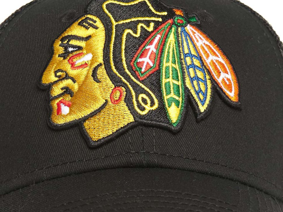 Бейсболка ATRIBUTIKA & CLUB Chicago Blackhawks, черн. 28165