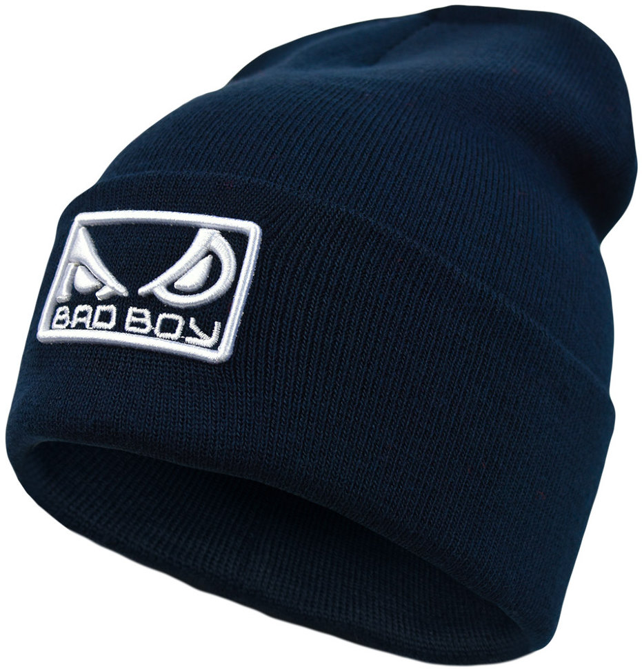 Шапка Bad Boy Logo white темно-синий 7010_bk_bl