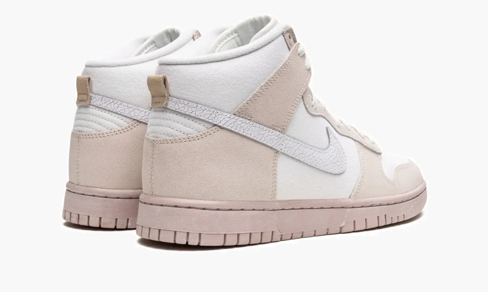 Кроссовки Nike Dunk High Retro PRM Cracked Leather Swoosh DV0822-100