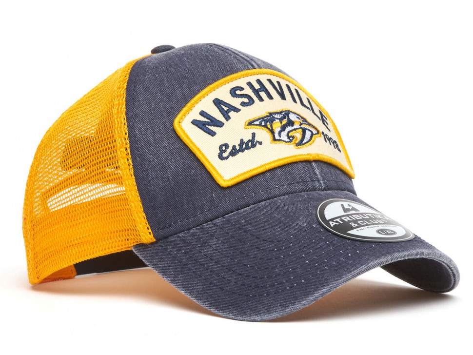 Бейсболка ATRIBUTIKA & CLUB Nashville Predators, син.-желт. 31539