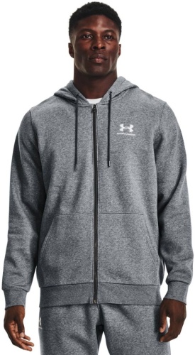 Толстовка Under Armour UA Essential Fleece FZ Hood-GRY 1373881-012