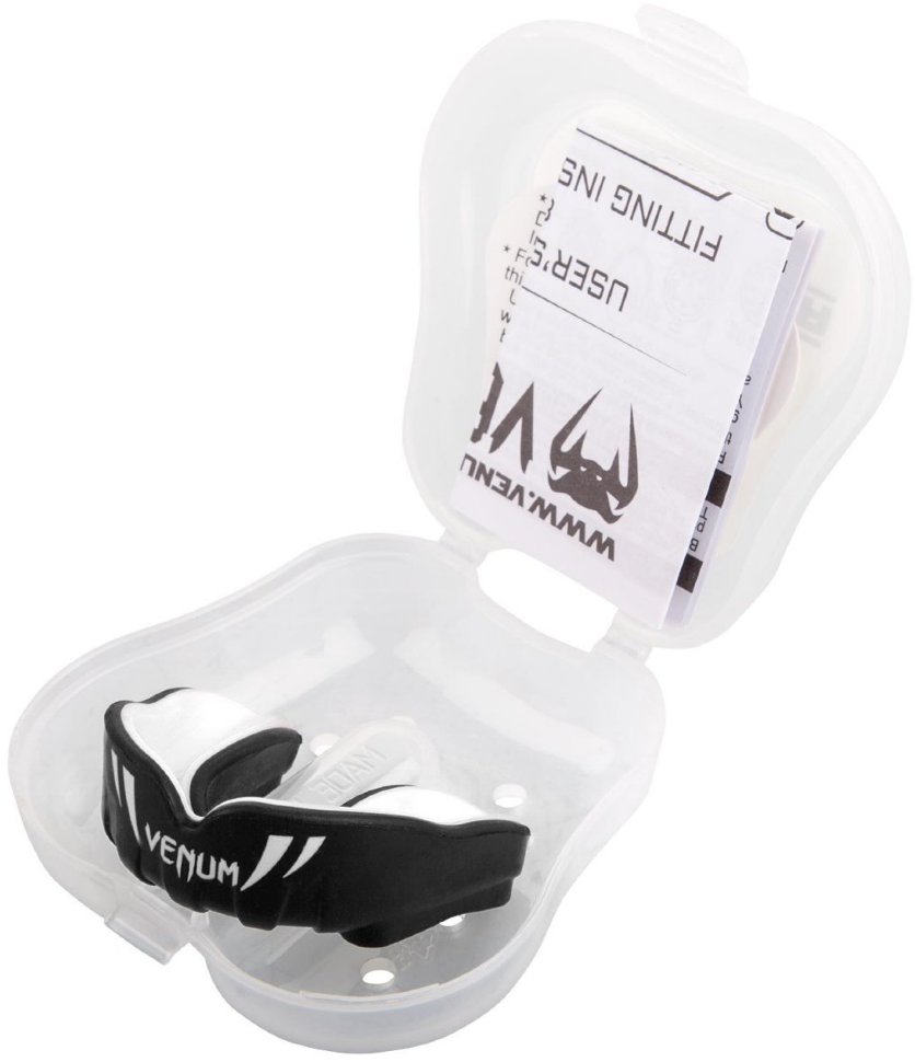 Капа боксерская детская Venum Challenger Black/White 01253