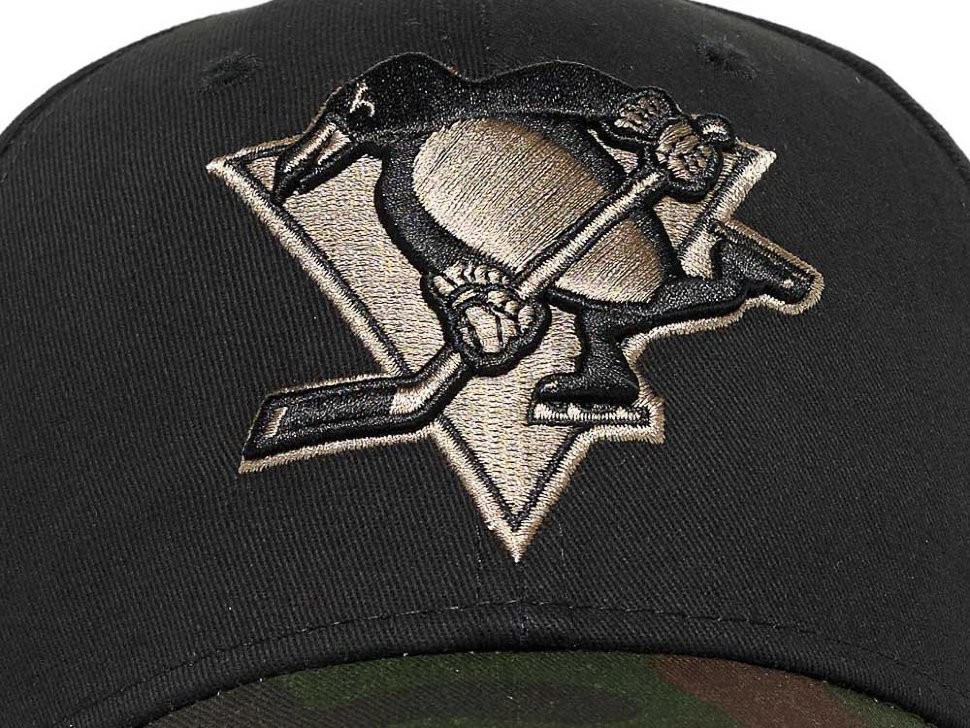 Бейсболка ATRIBUTIKA & CLUB Pittsburgh Penguins, милитари-черн., 59-62 31010
