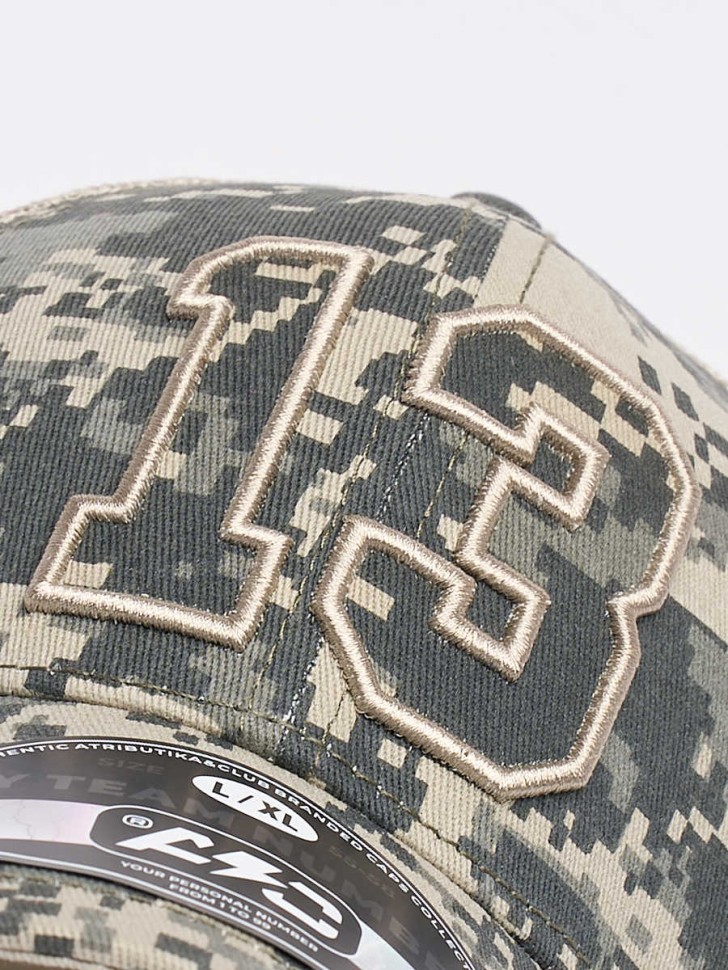 Бейсболка ATRIBUTIKA & CLUB №13, хаки. 207525