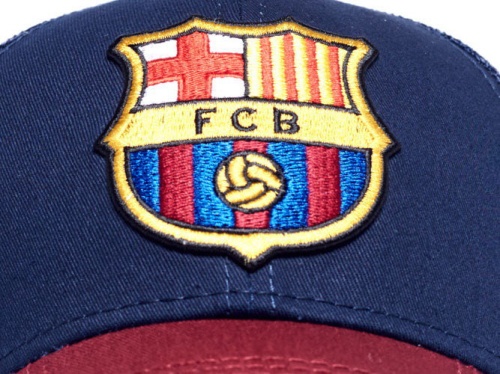 Бейсболка ATRIBUTIKA & CLUB Barcelona, син.-бордо 107741