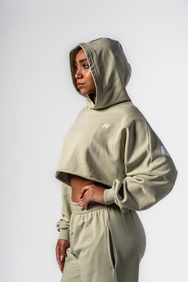 Толстовка Nebbia Oversized Hoodie OWN YOUR POWER 433 Green