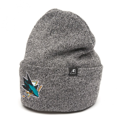 Шапка ATRIBUTIKA & CLUB San Jose Sharks, серый меланж 59341