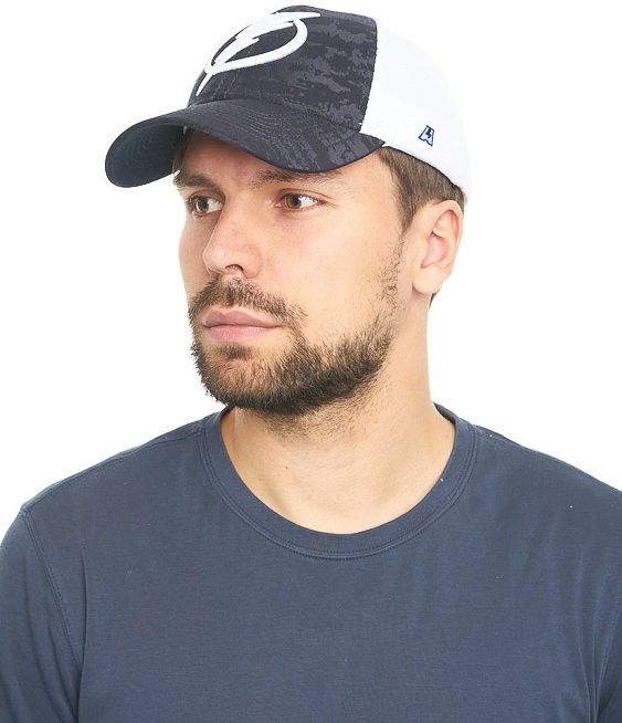 Бейсболка ATRIBUTIKA & CLUB Tampa Bay Lightning, син.-бел. 31054