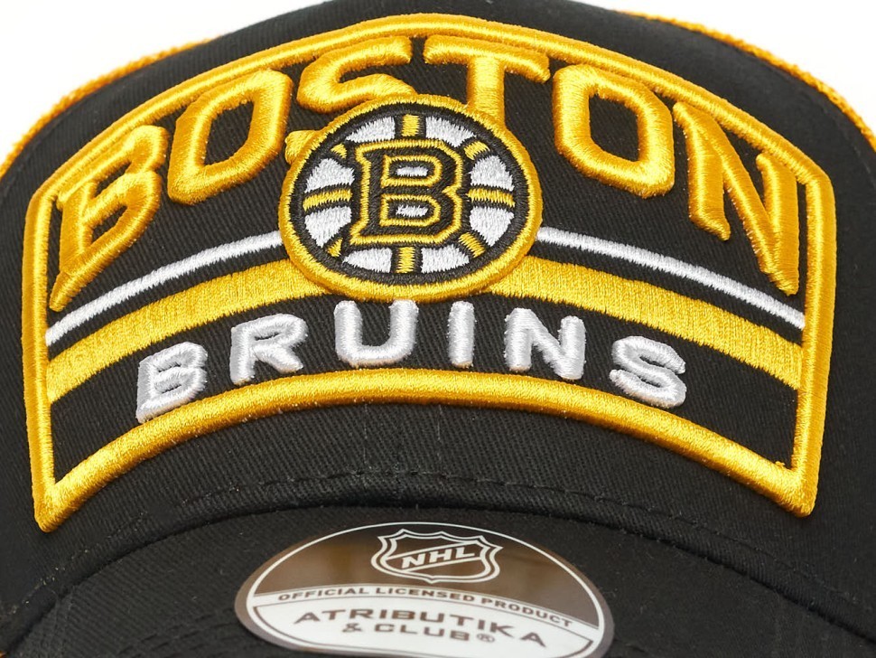 Бейсболка ATRIBUTIKA&CLUB Boston Bruins, черн.-желт. 31732