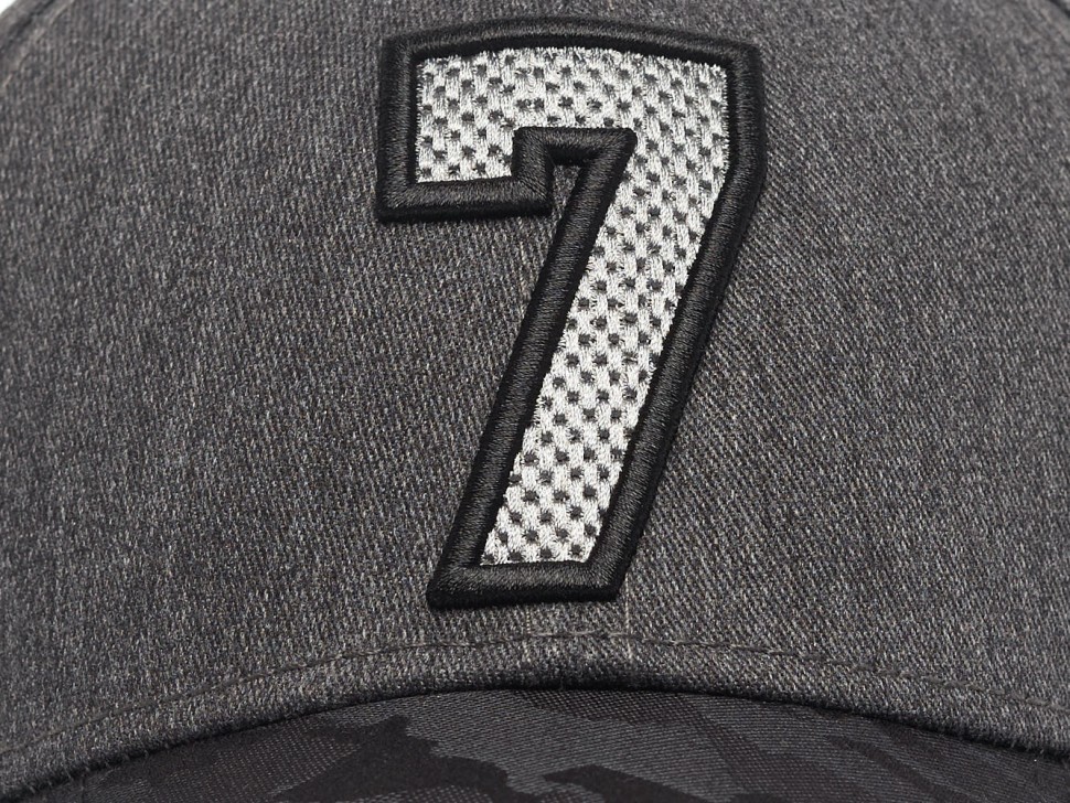 Бейсболка ATRIBUTIKA&CLUB КХЛ №7, черн.-сер. 207301