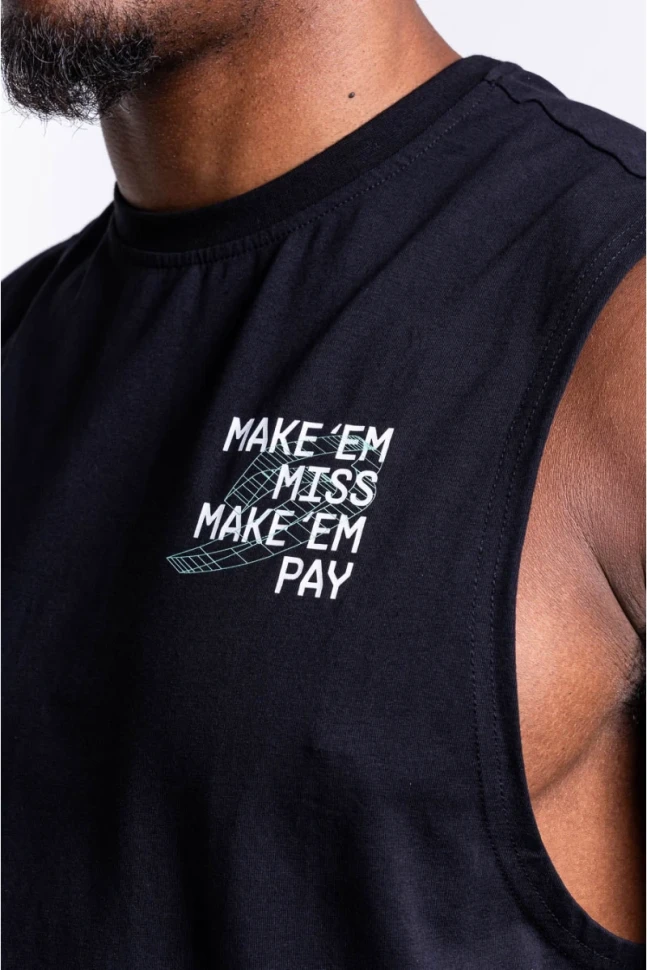 Майка Boxraw Make 'Em Miss BXRW-MEMMT-Black