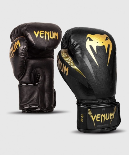 Перчатки боксерские Venum Impact Gold/Black 03284