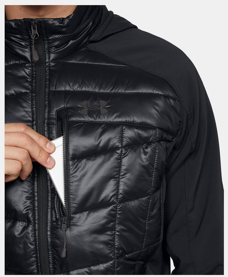 Куртка Under Armour Hybrid TP Hooded Fleece Jacket Black / Black / Charcoal 1316002-001