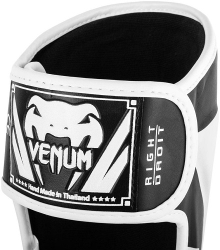 Щитки Venum Elite Black/White 00323