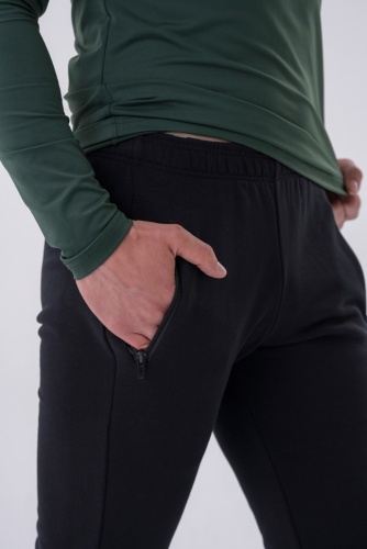 Брюки Nebbia Slim sweatpants with zip pockets “Re-gain” 320 Black