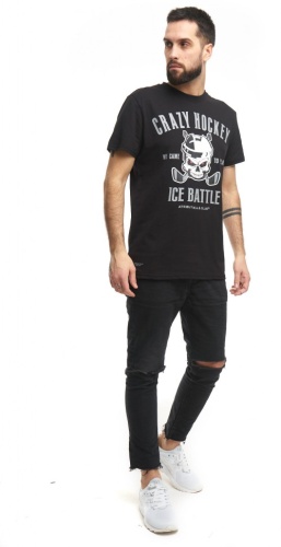 Футболка ATRIBUTIKA & CLUB Crazy Hockey, черн. 138230
