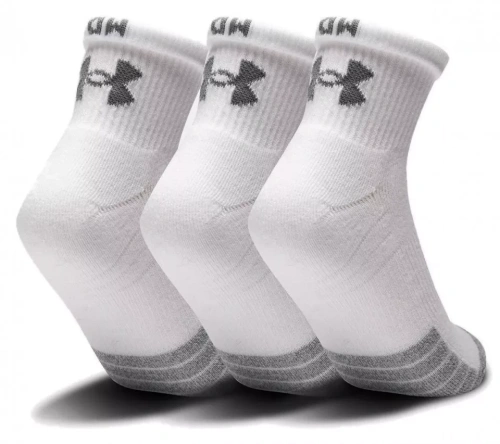 Носки Under Armour UA HEATGEAR QUARTER 3PK 1353262-100