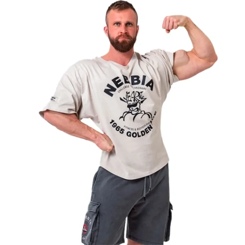 Футболка Nebbia Washed Rag Top GOLDEN AGE 788 Grey