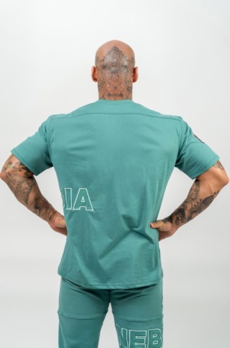Футболка Nebbia Loose T-shirt DEDICATION 709 Green