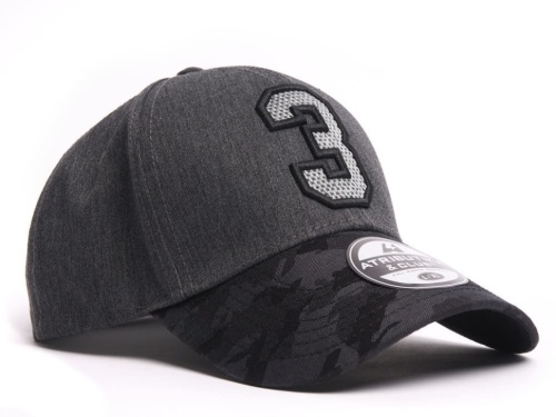 Бейсболка ATRIBUTIKA&CLUB КХЛ №3, серо-черн. 50470