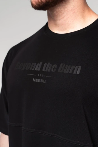 Футболка Nebbia Oversized Heavyweight Cotton T-shirt NO SHORTCUTS 354 Black
