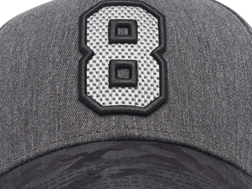 Бейсболка ATRIBUTIKA&CLUB КХЛ №8, черн.-сер. 207302